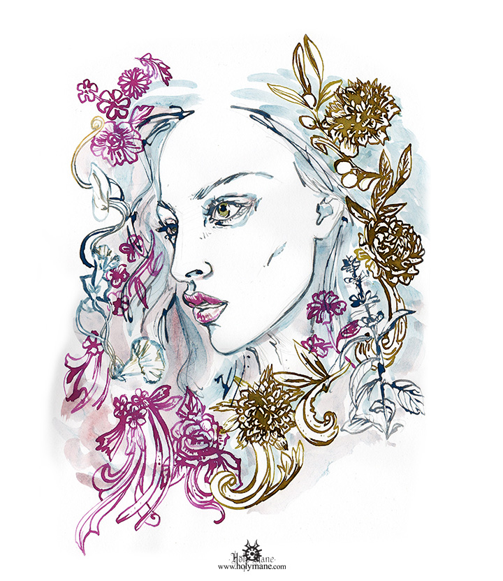 watercolor pattern design fashion