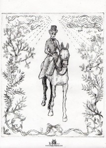 cavalière gravure