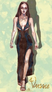fashion illustration Versace
