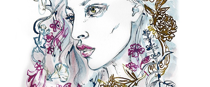 watercolor pattern design fashion